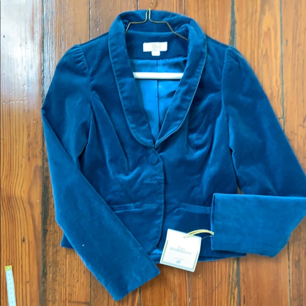 Blue velvet blazer xs Erin fetherston for target.